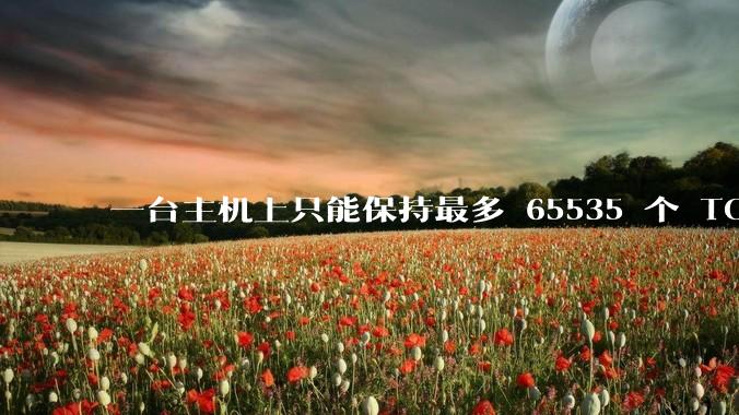 一台主机上只能保持最多 65535 个 TCP 连接吗？
